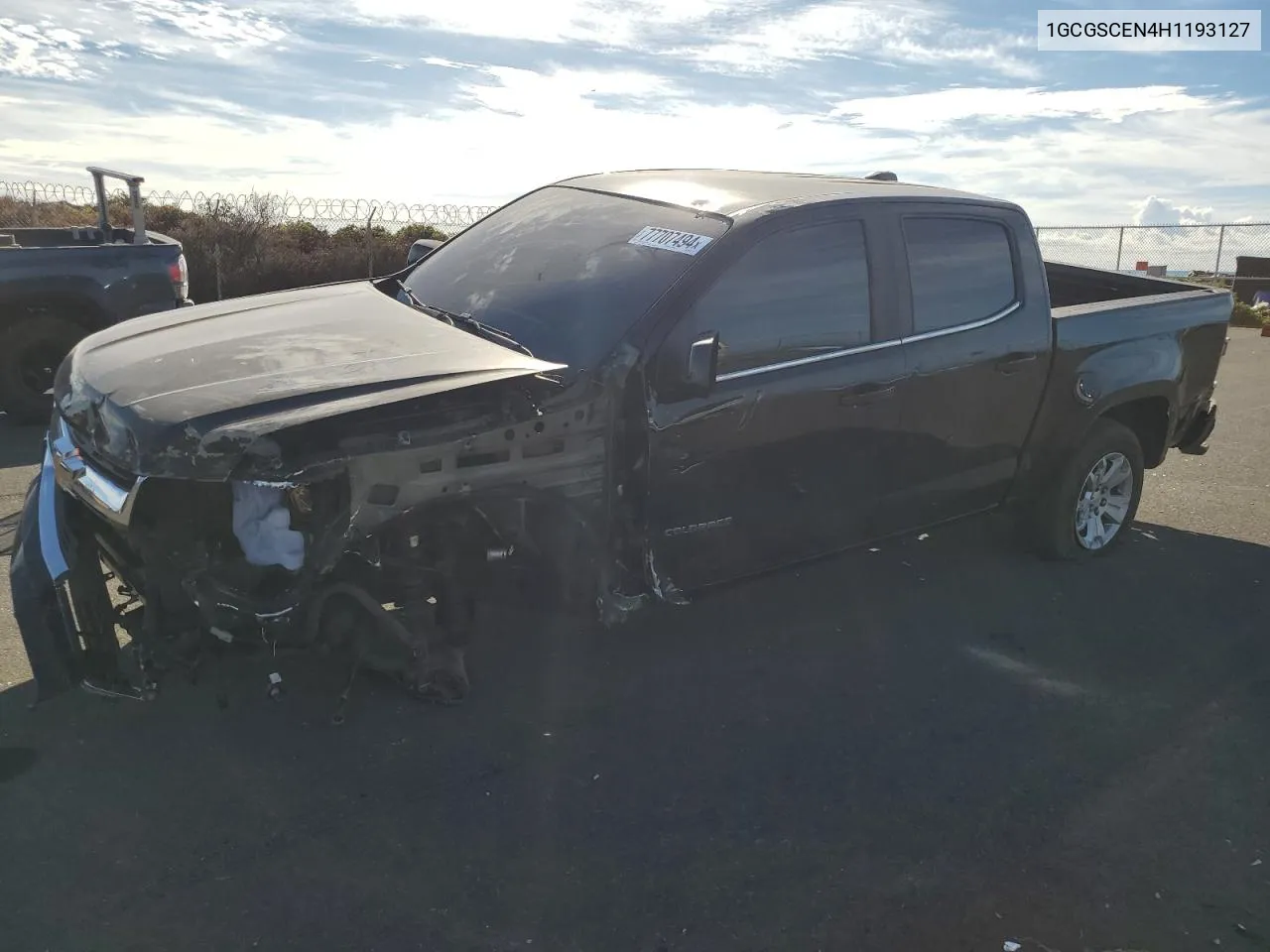 2017 Chevrolet Colorado Lt VIN: 1GCGSCEN4H1193127 Lot: 77707494