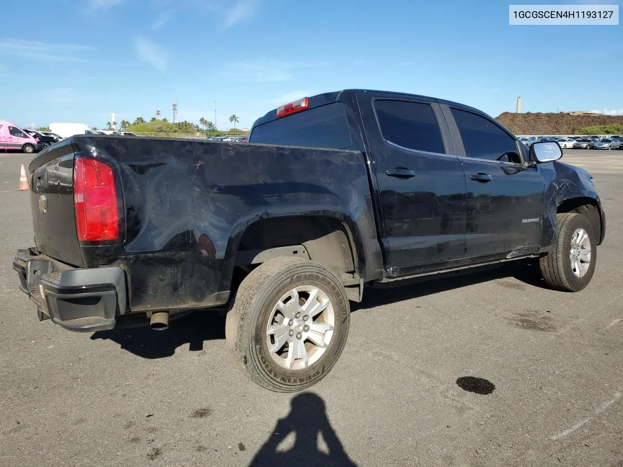 2017 Chevrolet Colorado Lt VIN: 1GCGSCEN4H1193127 Lot: 77707494