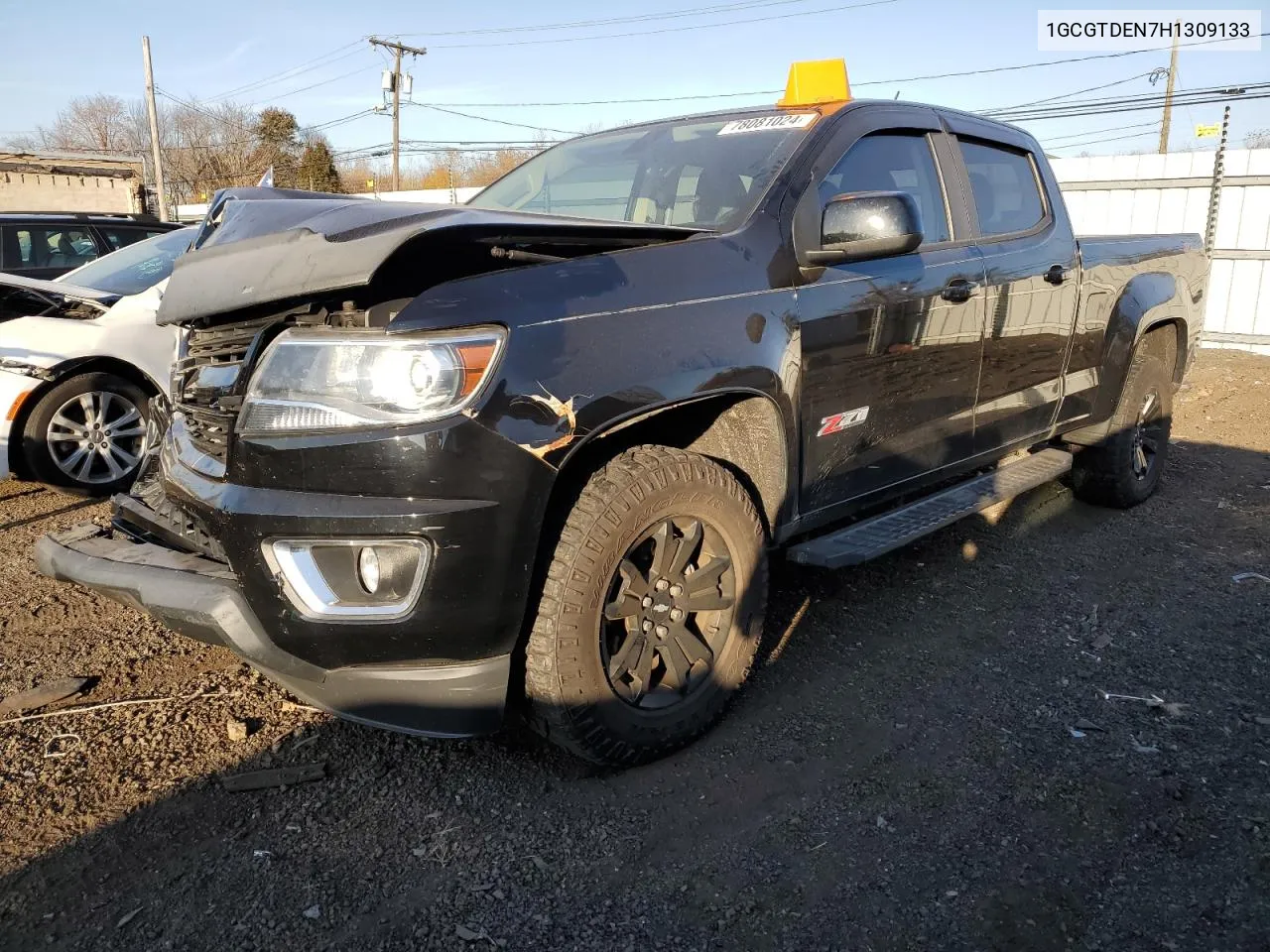 2017 Chevrolet Colorado Z71 VIN: 1GCGTDEN7H1309133 Lot: 78081024