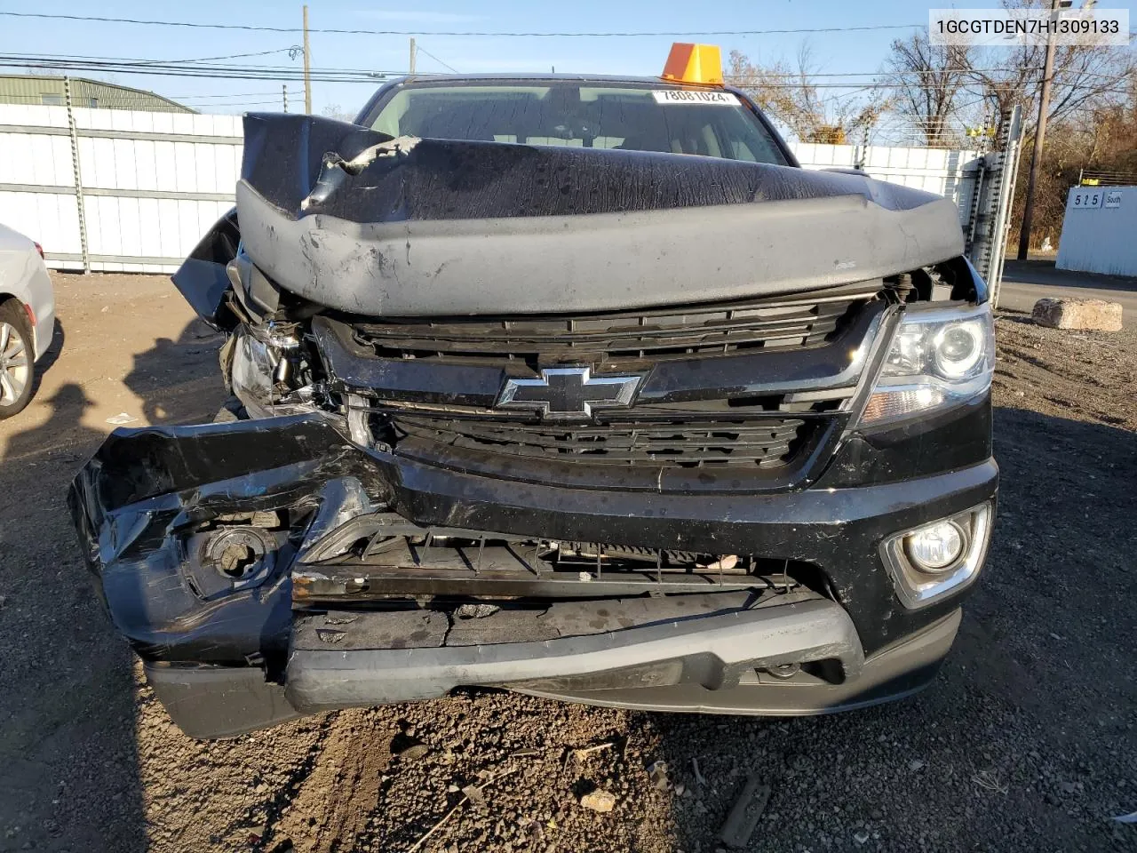 2017 Chevrolet Colorado Z71 VIN: 1GCGTDEN7H1309133 Lot: 78081024