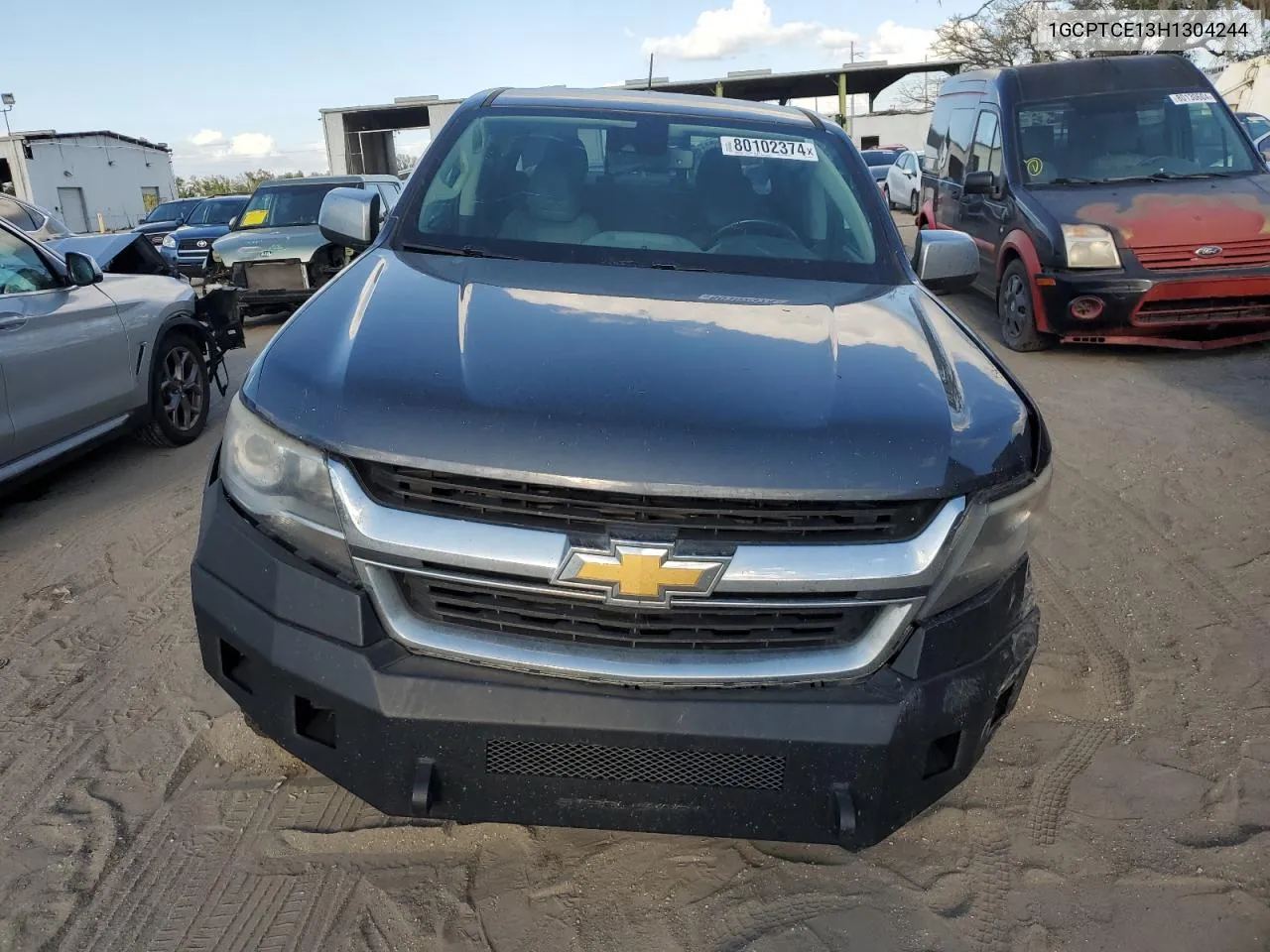 2017 Chevrolet Colorado Lt VIN: 1GCPTCE13H1304244 Lot: 80102374