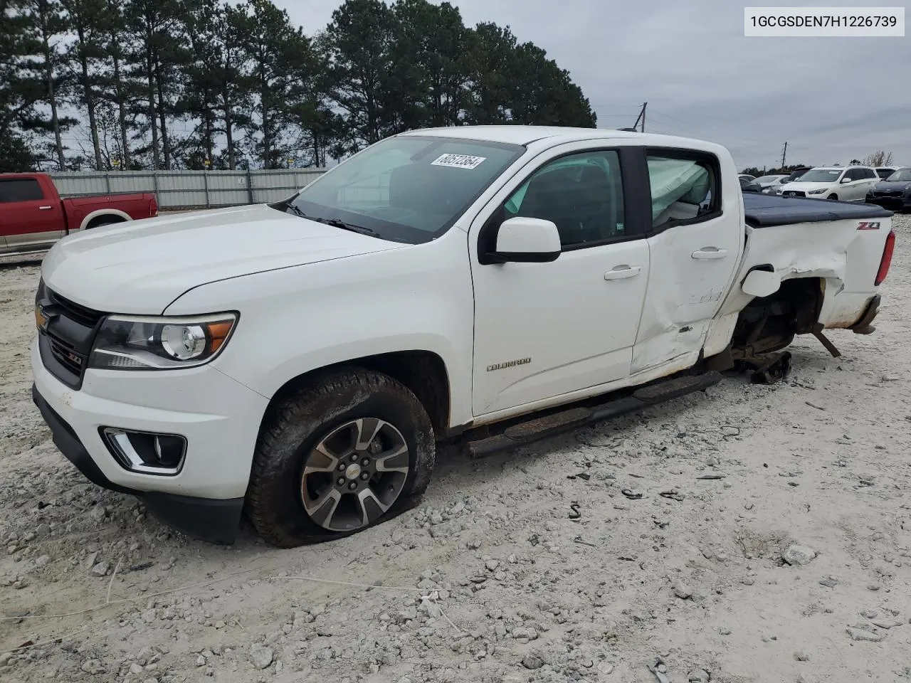 2017 Chevrolet Colorado Z71 VIN: 1GCGSDEN7H1226739 Lot: 80572364