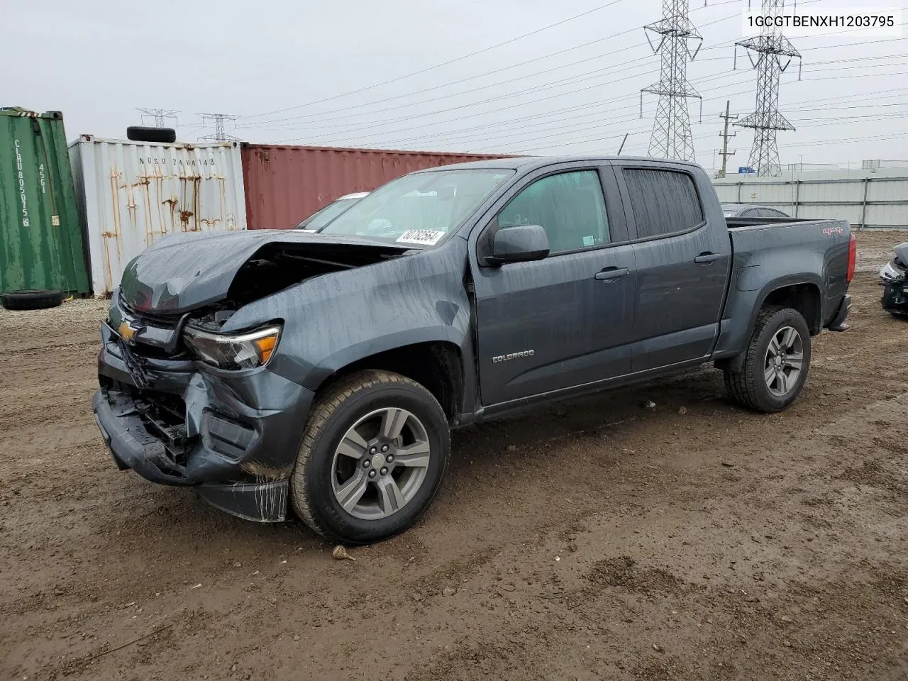 2017 Chevrolet Colorado VIN: 1GCGTBENXH1203795 Lot: 80782564