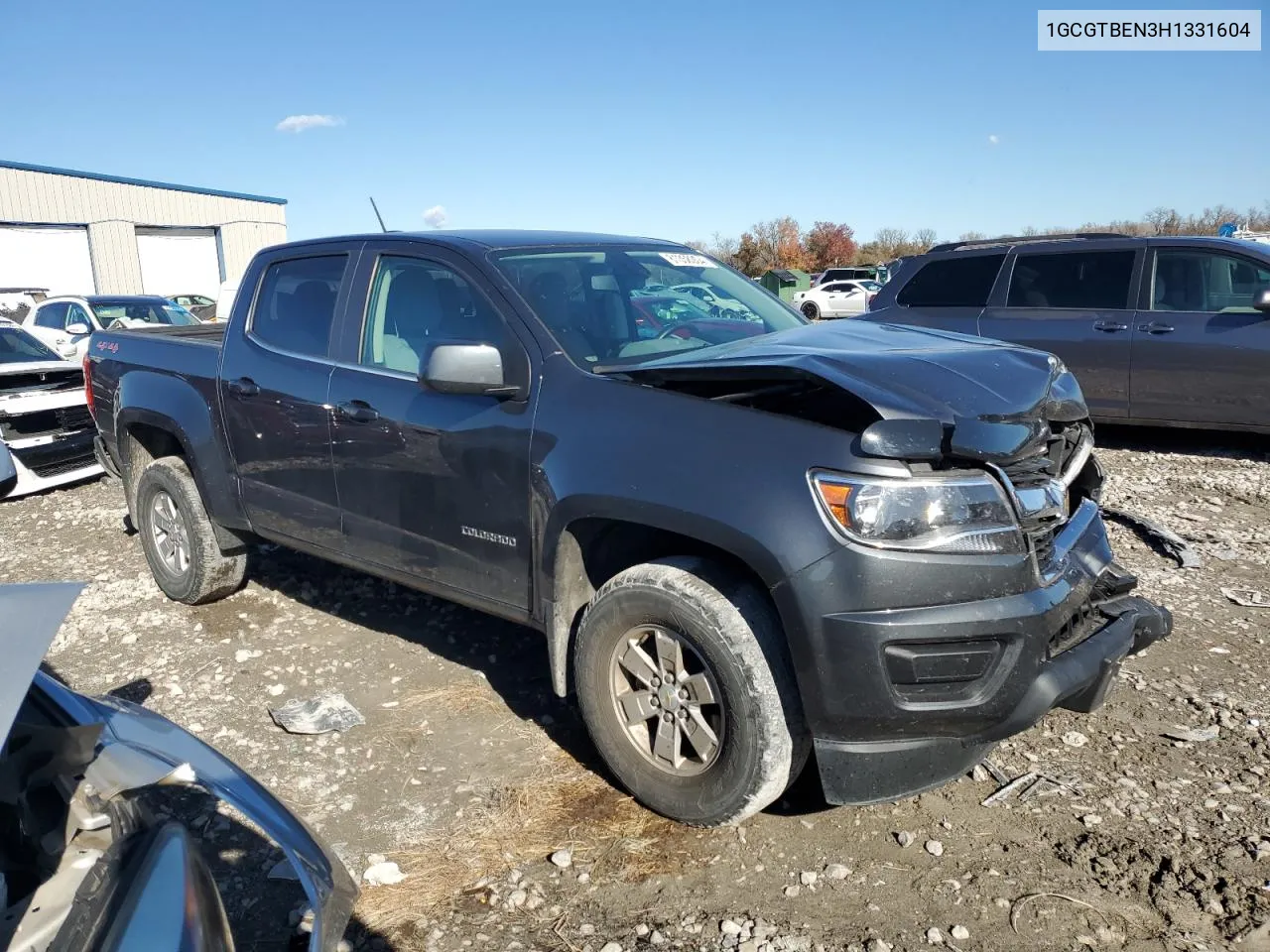 2017 Chevrolet Colorado VIN: 1GCGTBEN3H1331604 Lot: 81358304