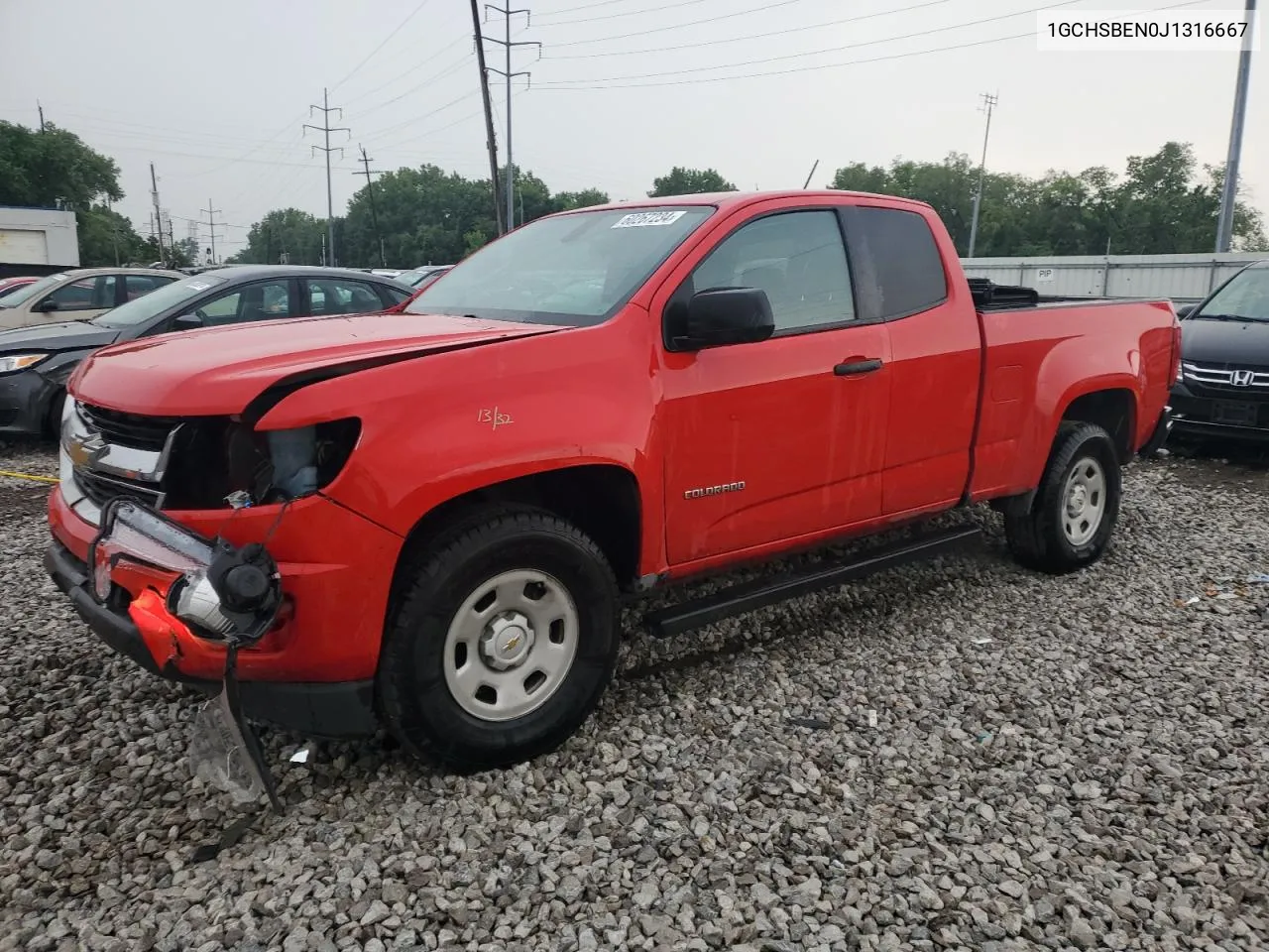 2018 Chevrolet Colorado VIN: 1GCHSBEN0J1316667 Lot: 60267234