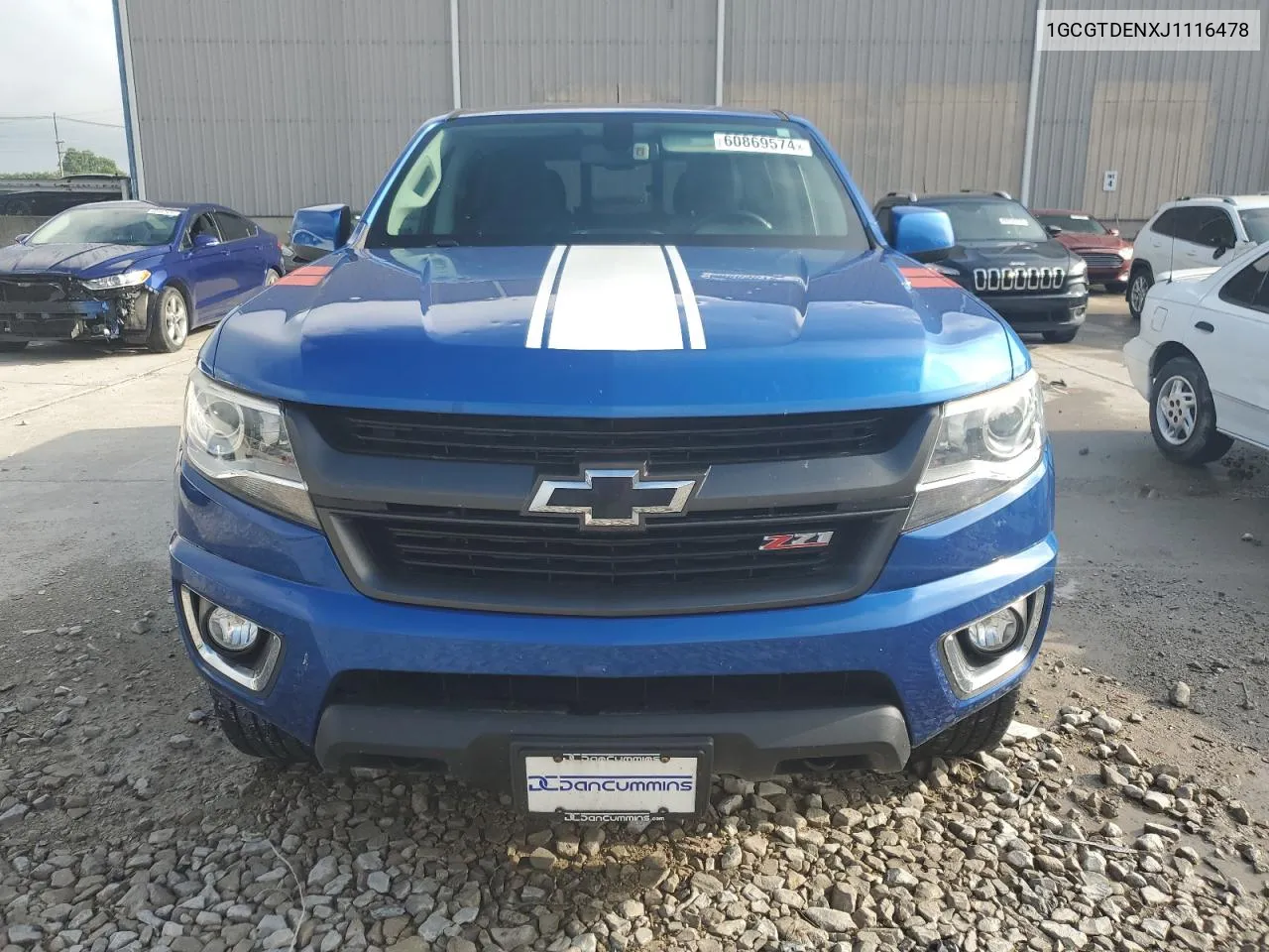 2018 Chevrolet Colorado Z71 VIN: 1GCGTDENXJ1116478 Lot: 60869574