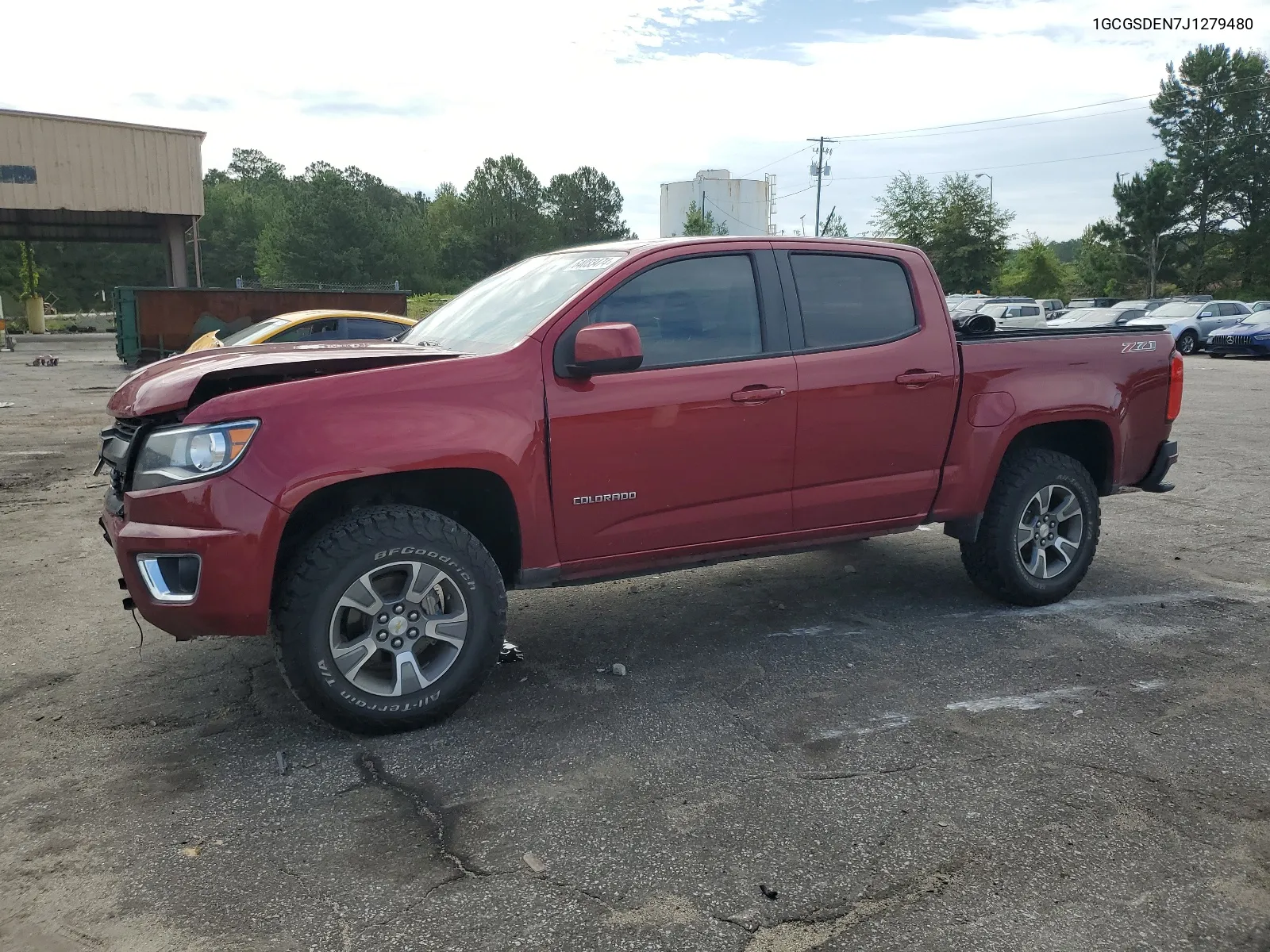 2018 Chevrolet Colorado Z71 VIN: 1GCGSDEN7J1279480 Lot: 64033474