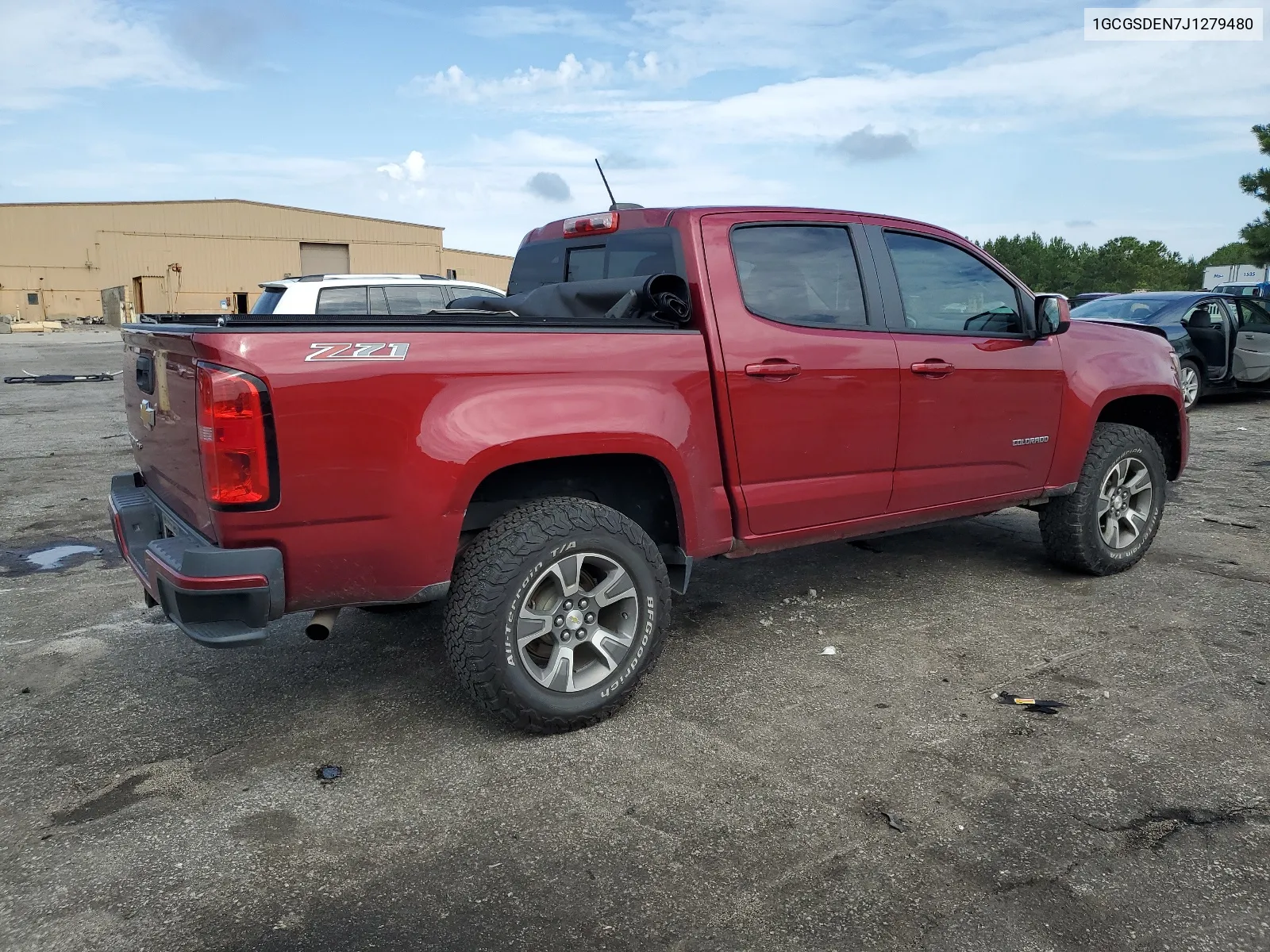 2018 Chevrolet Colorado Z71 VIN: 1GCGSDEN7J1279480 Lot: 64033474