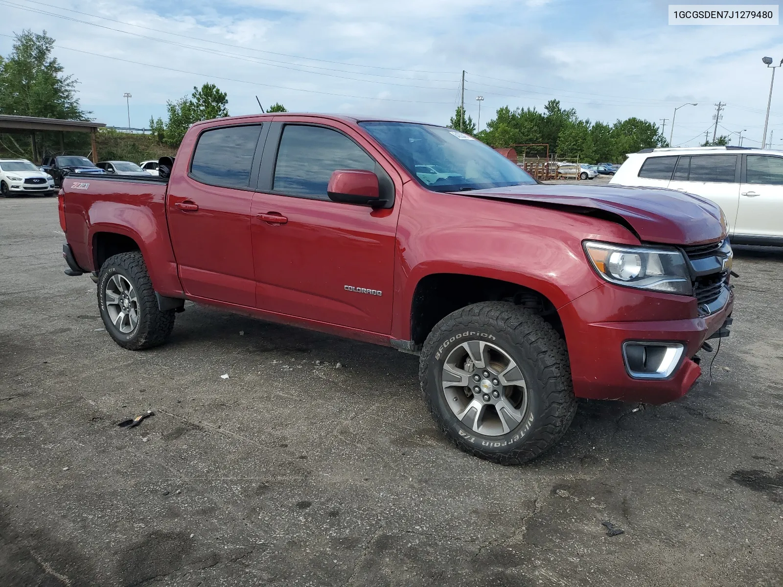 2018 Chevrolet Colorado Z71 VIN: 1GCGSDEN7J1279480 Lot: 64033474