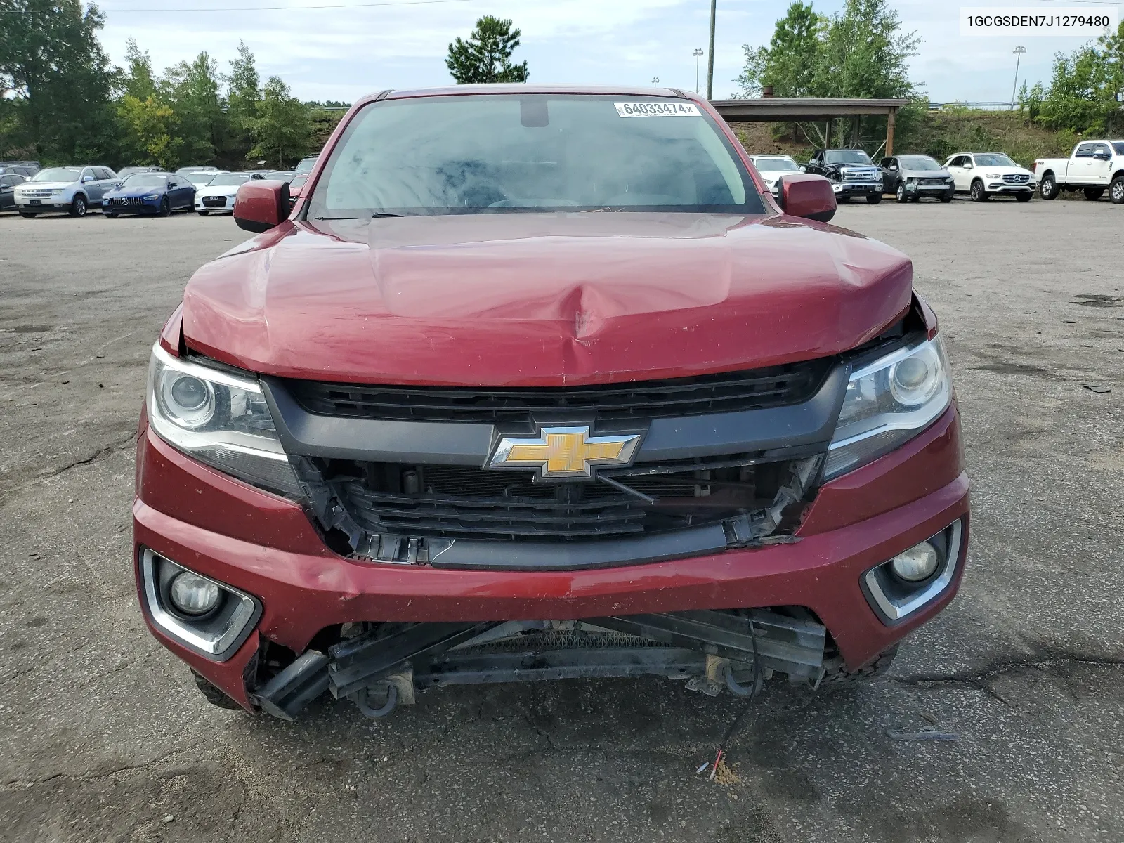 2018 Chevrolet Colorado Z71 VIN: 1GCGSDEN7J1279480 Lot: 64033474