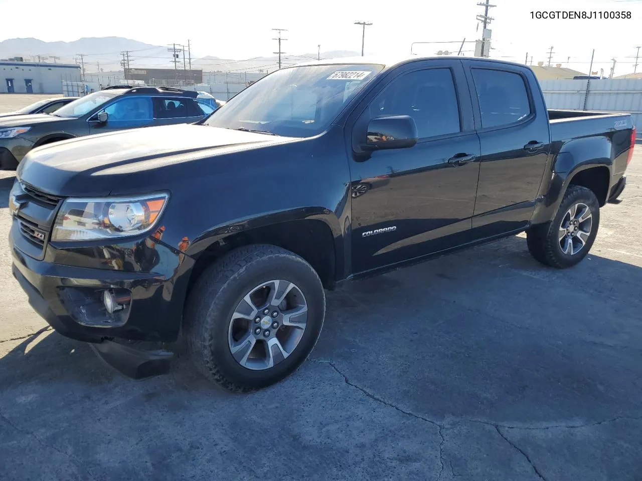 2018 Chevrolet Colorado Z71 VIN: 1GCGTDEN8J1100358 Lot: 67982214