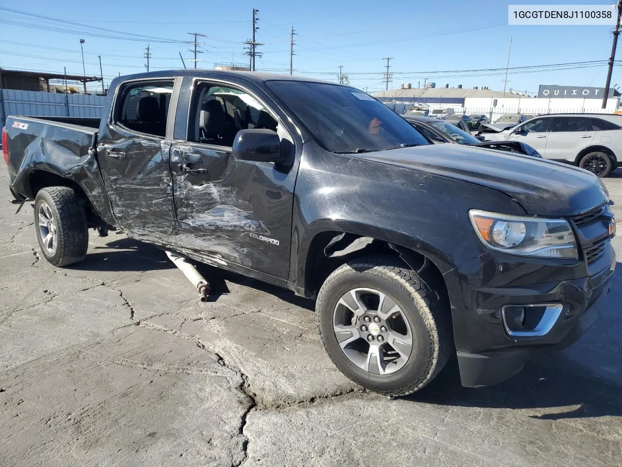 2018 Chevrolet Colorado Z71 VIN: 1GCGTDEN8J1100358 Lot: 67982214