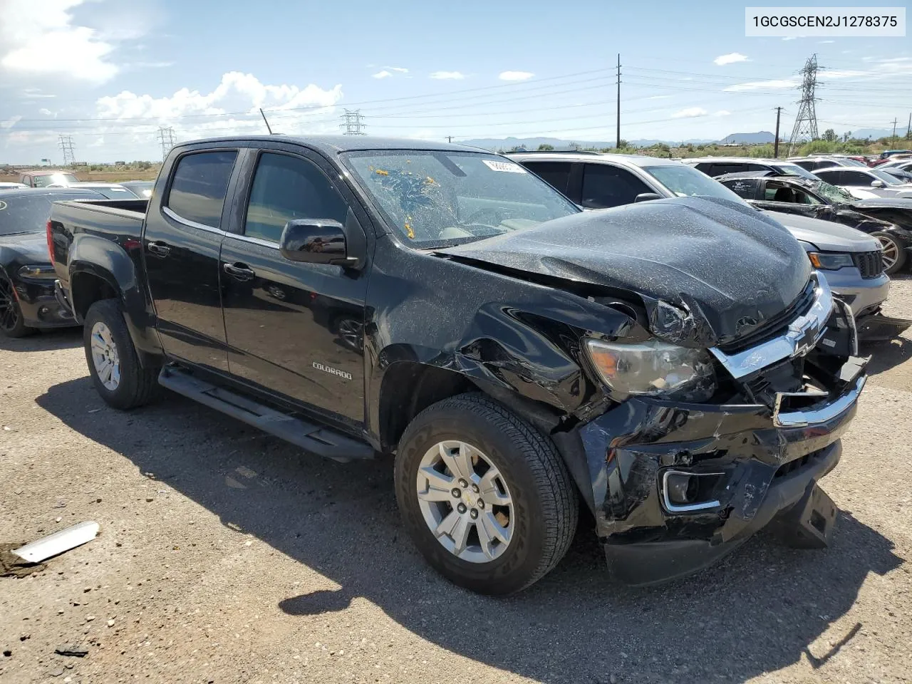 1GCGSCEN2J1278375 2018 Chevrolet Colorado Lt