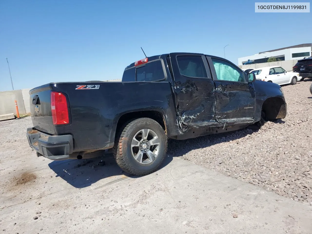 2018 Chevrolet Colorado Z71 VIN: 1GCGTDEN8J1199831 Lot: 69988534