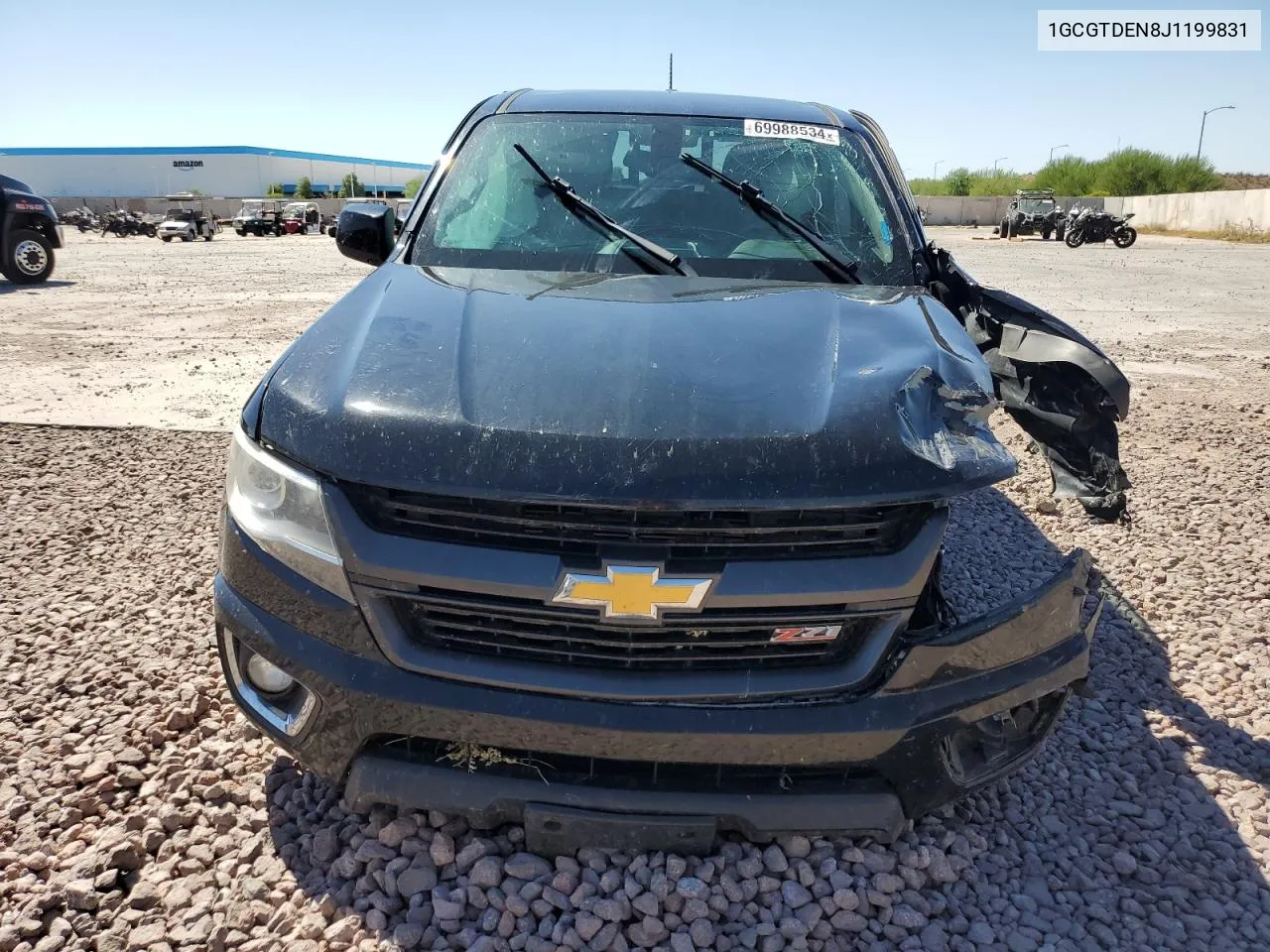 2018 Chevrolet Colorado Z71 VIN: 1GCGTDEN8J1199831 Lot: 69988534