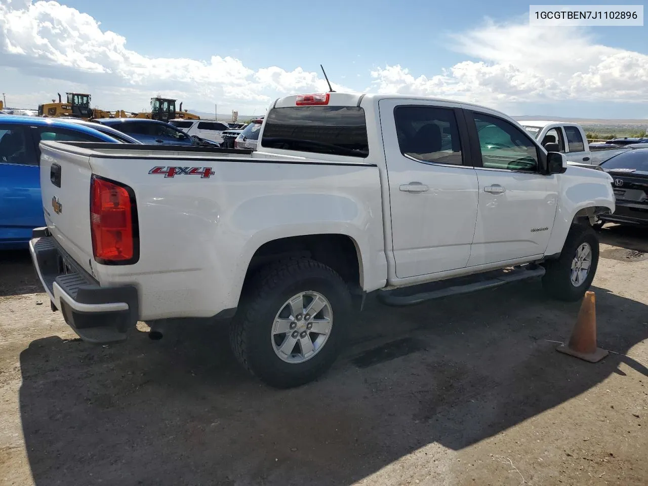 2018 Chevrolet Colorado VIN: 1GCGTBEN7J1102896 Lot: 71295484