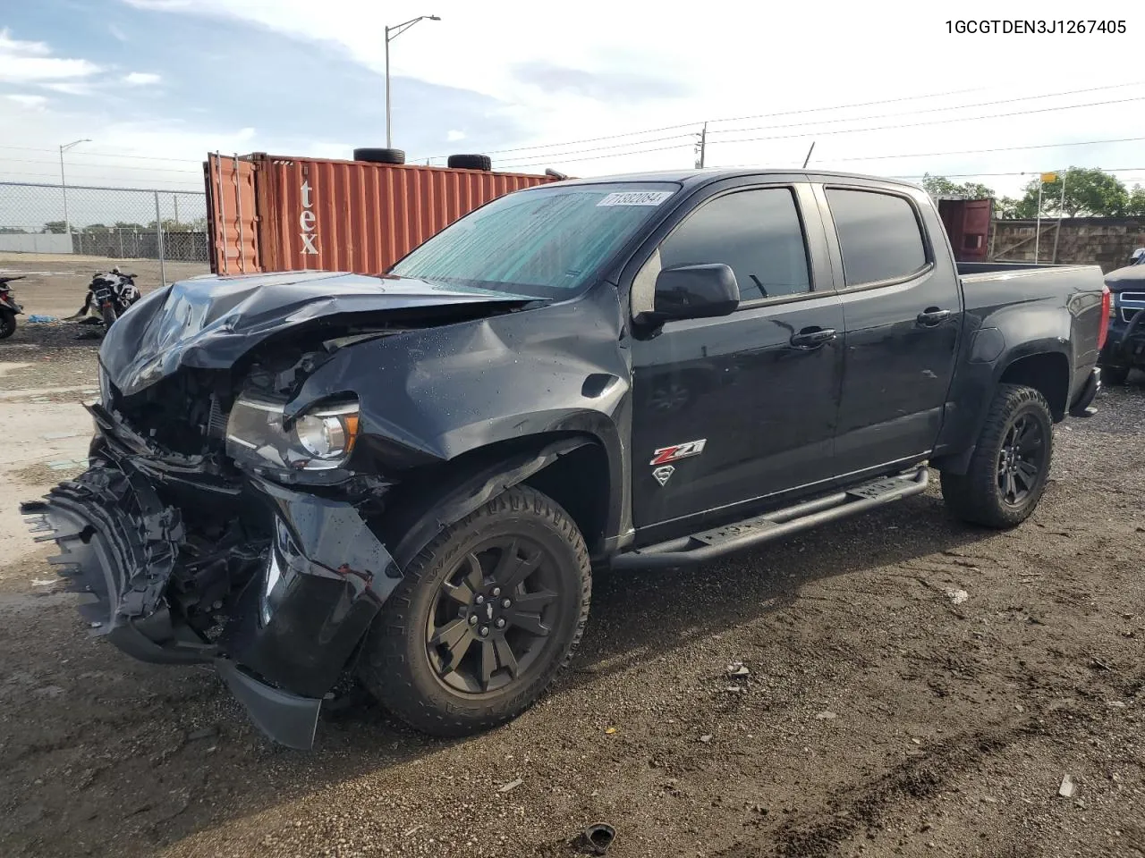 1GCGTDEN3J1267405 2018 Chevrolet Colorado Z71