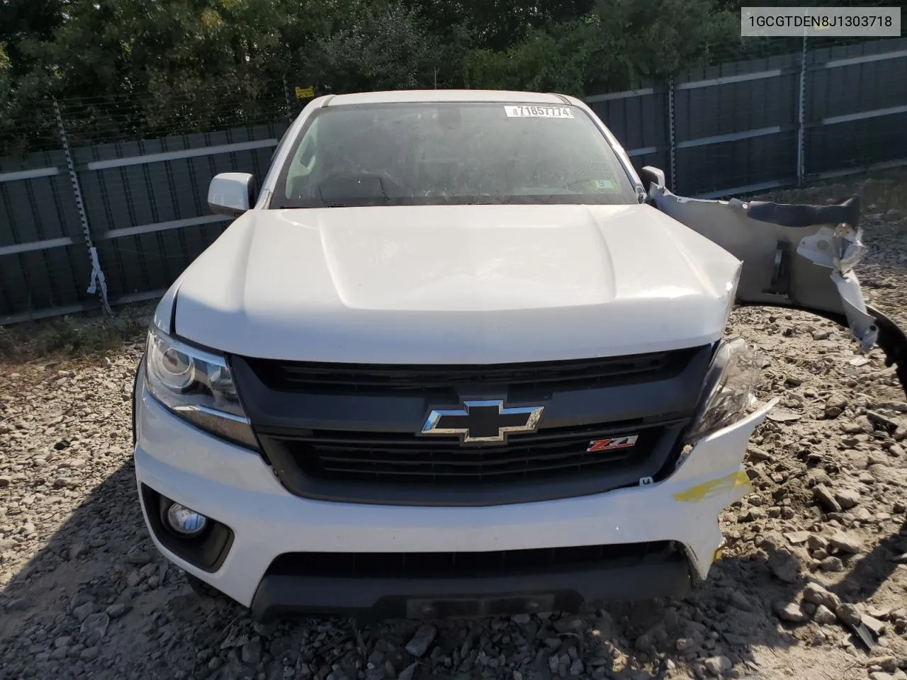 2018 Chevrolet Colorado Z71 VIN: 1GCGTDEN8J1303718 Lot: 71857774