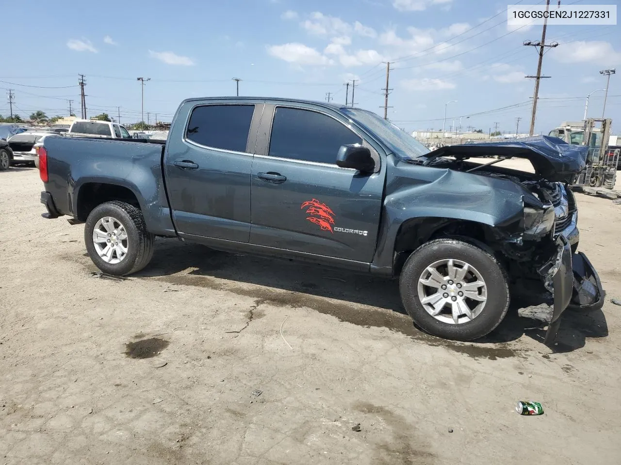 2018 Chevrolet Colorado Lt VIN: 1GCGSCEN2J1227331 Lot: 72176304