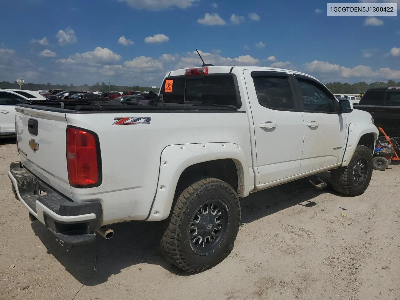 2018 Chevrolet Colorado Z71 VIN: 1GCGTDEN5J1300422 Lot: 72406854