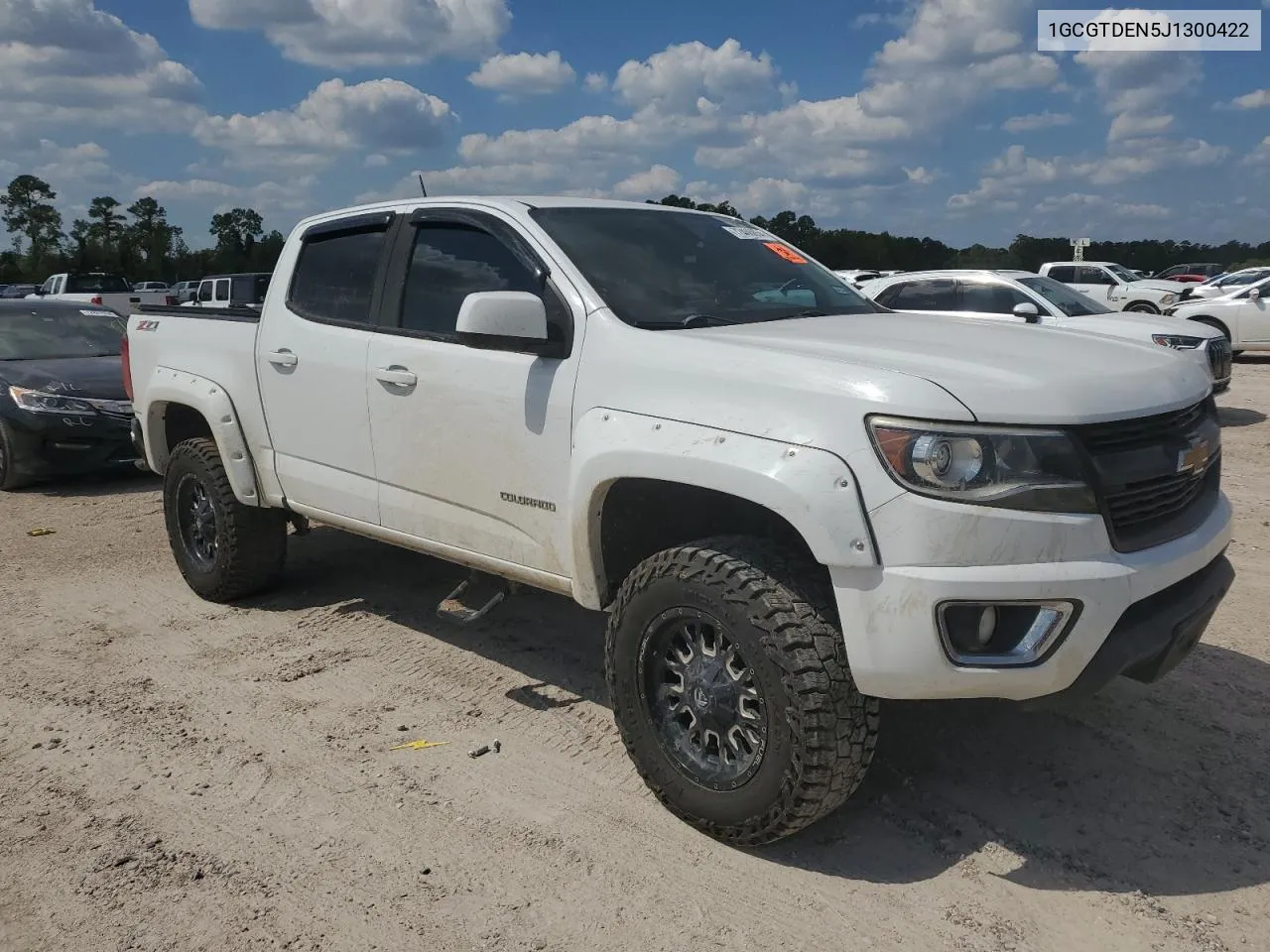 2018 Chevrolet Colorado Z71 VIN: 1GCGTDEN5J1300422 Lot: 72406854