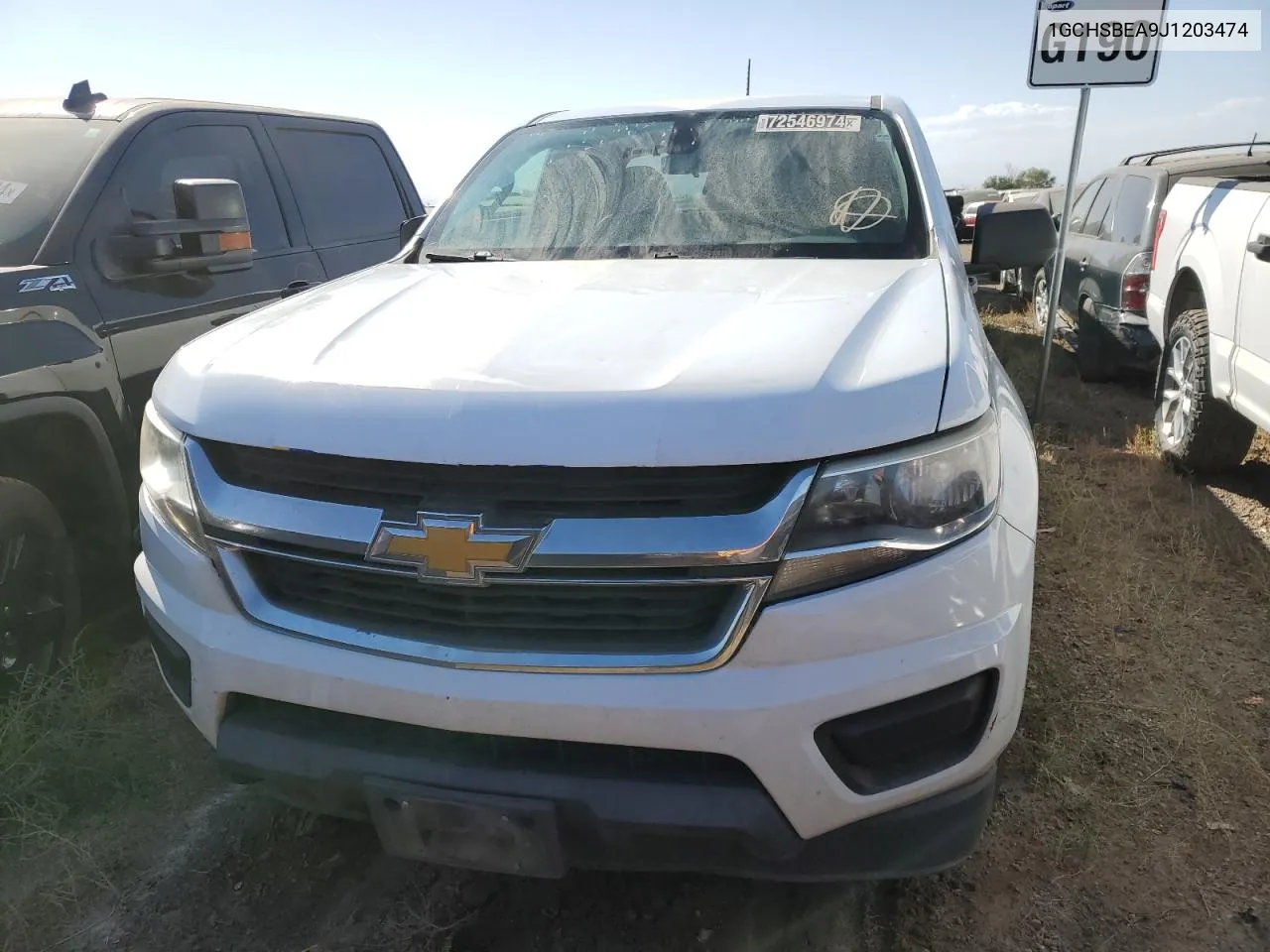 2018 Chevrolet Colorado VIN: 1GCHSBEA9J1203474 Lot: 72546974