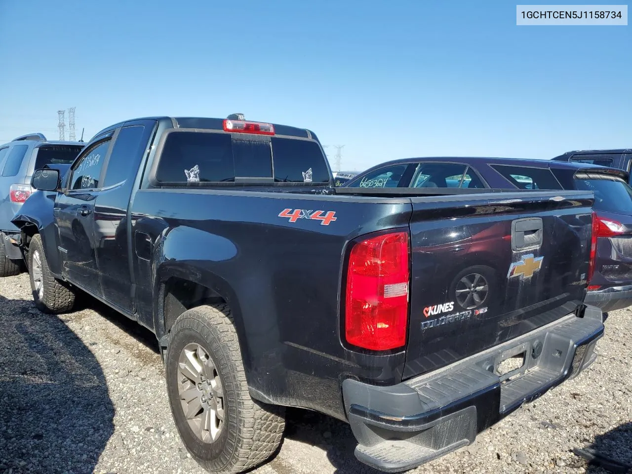 2018 Chevrolet Colorado Lt VIN: 1GCHTCEN5J1158734 Lot: 72604454