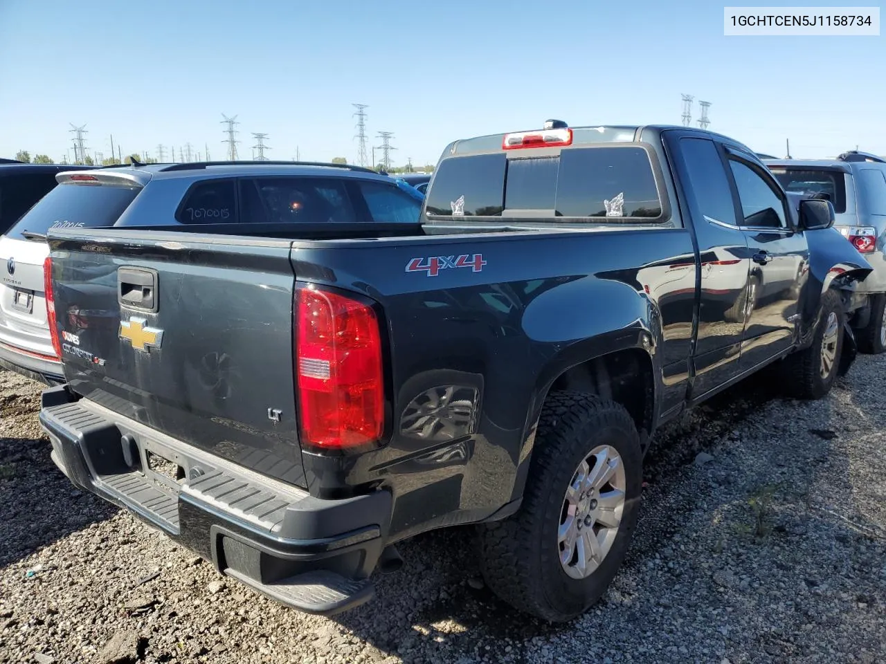 2018 Chevrolet Colorado Lt VIN: 1GCHTCEN5J1158734 Lot: 72604454