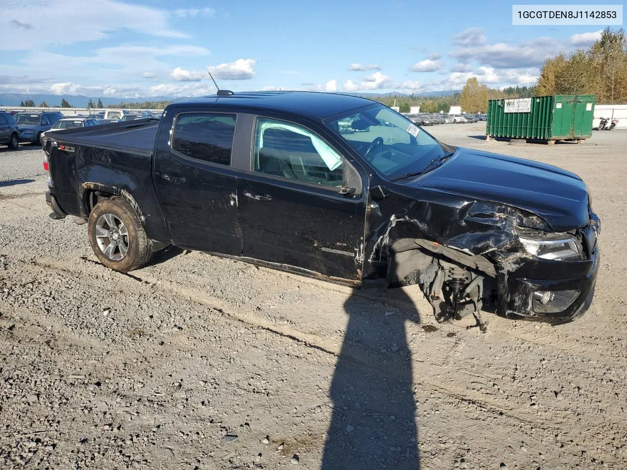 2018 Chevrolet Colorado Z71 VIN: 1GCGTDEN8J1142853 Lot: 72773074