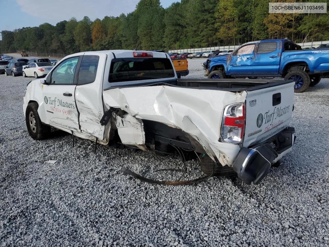 2018 Chevrolet Colorado VIN: 1GCHSBEN6J1103495 Lot: 73359274