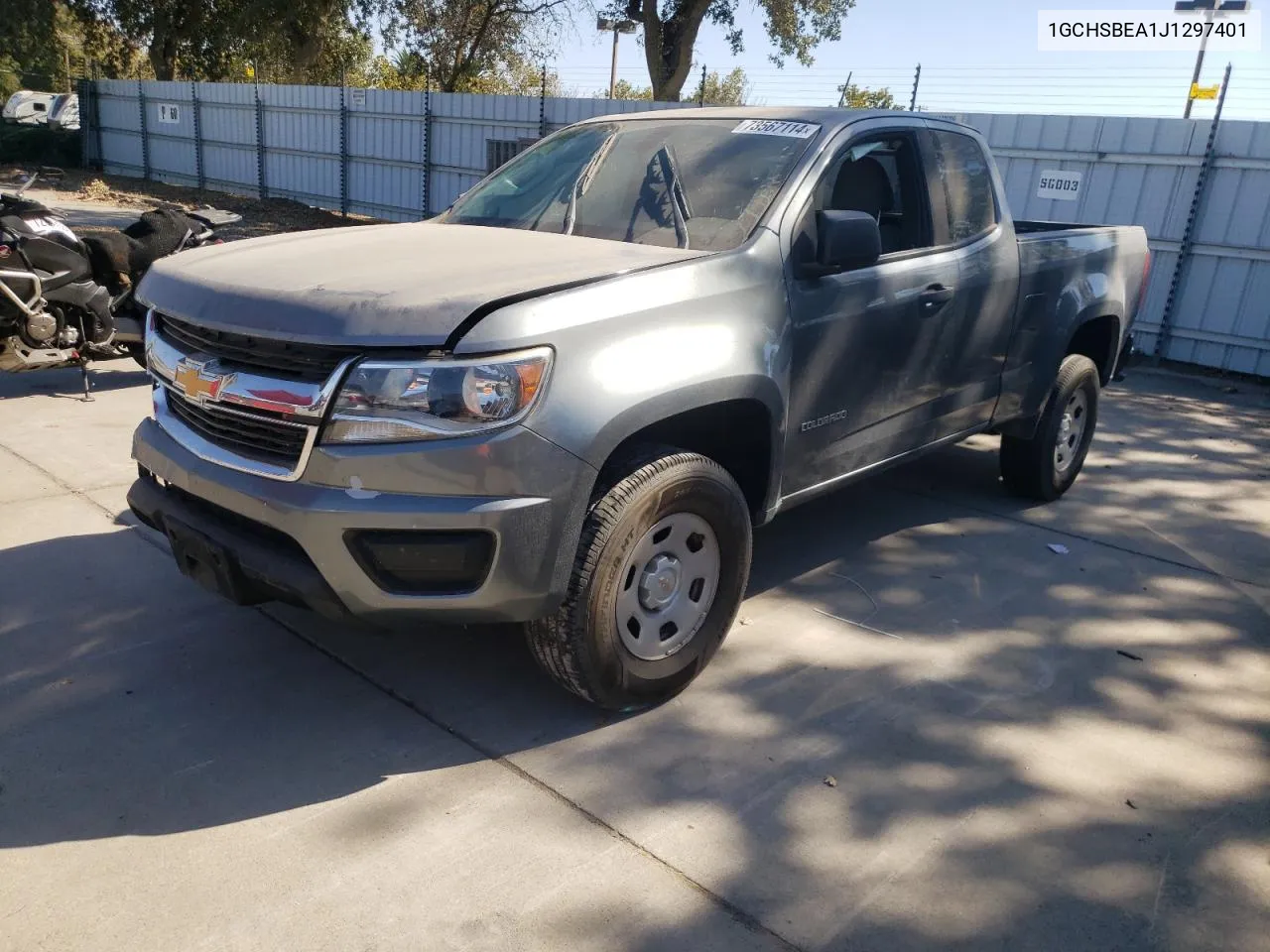 2018 Chevrolet Colorado VIN: 1GCHSBEA1J1297401 Lot: 73567114