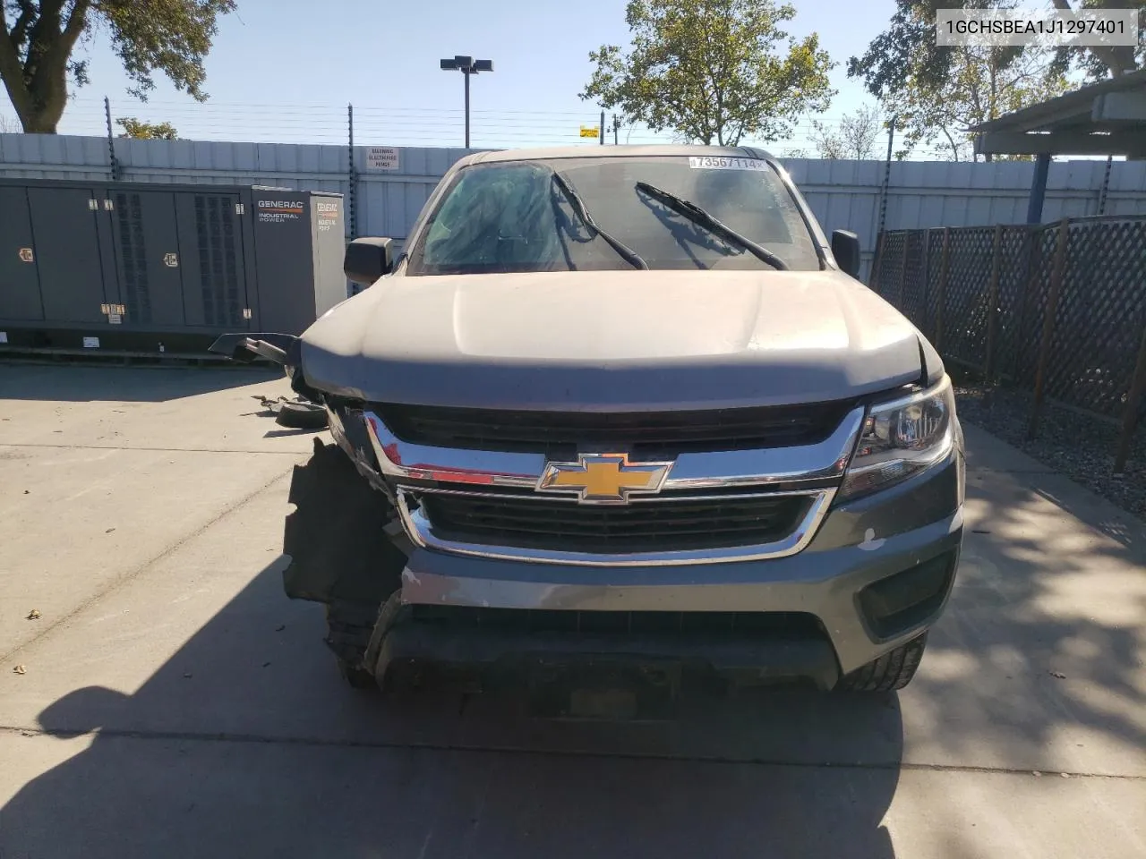 2018 Chevrolet Colorado VIN: 1GCHSBEA1J1297401 Lot: 73567114