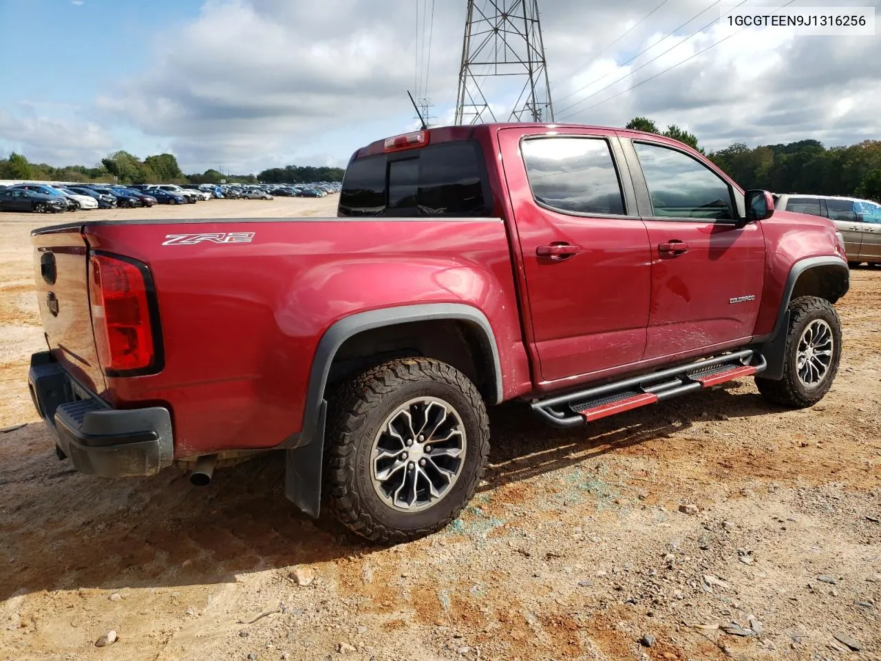 2018 Chevrolet Colorado Zr2 VIN: 1GCGTEEN9J1316256 Lot: 73753394