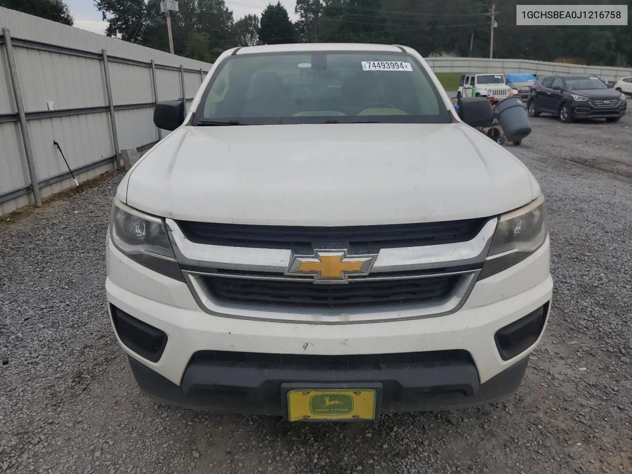 2018 Chevrolet Colorado VIN: 1GCHSBEA0J1216758 Lot: 74493994