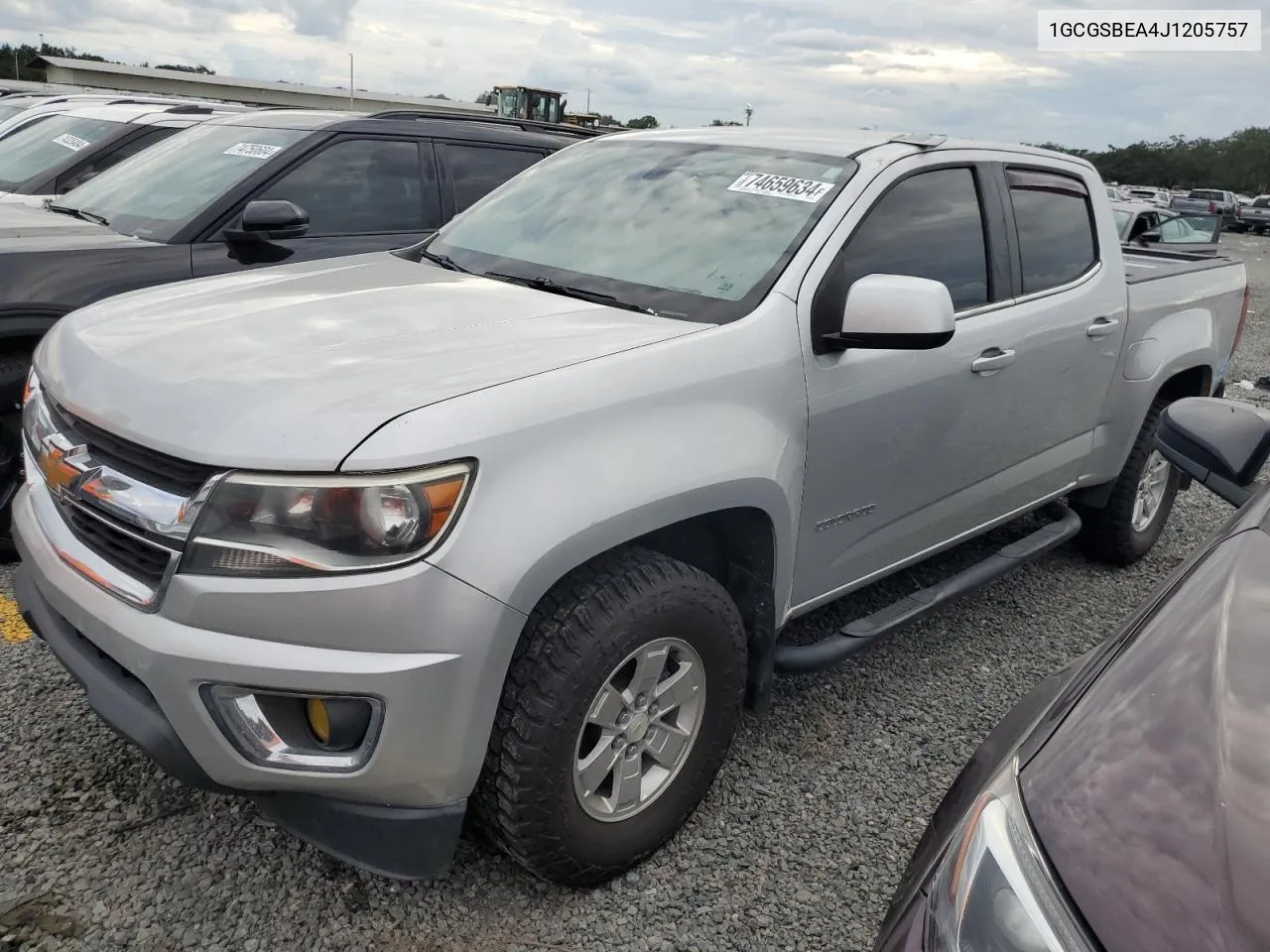 2018 Chevrolet Colorado VIN: 1GCGSBEA4J1205757 Lot: 74659634