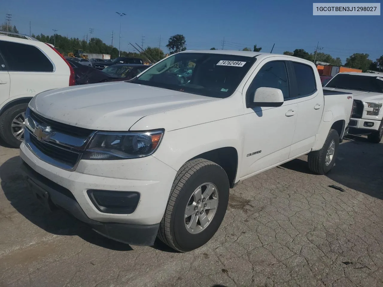 2018 Chevrolet Colorado VIN: 1GCGTBEN3J1298027 Lot: 74762494