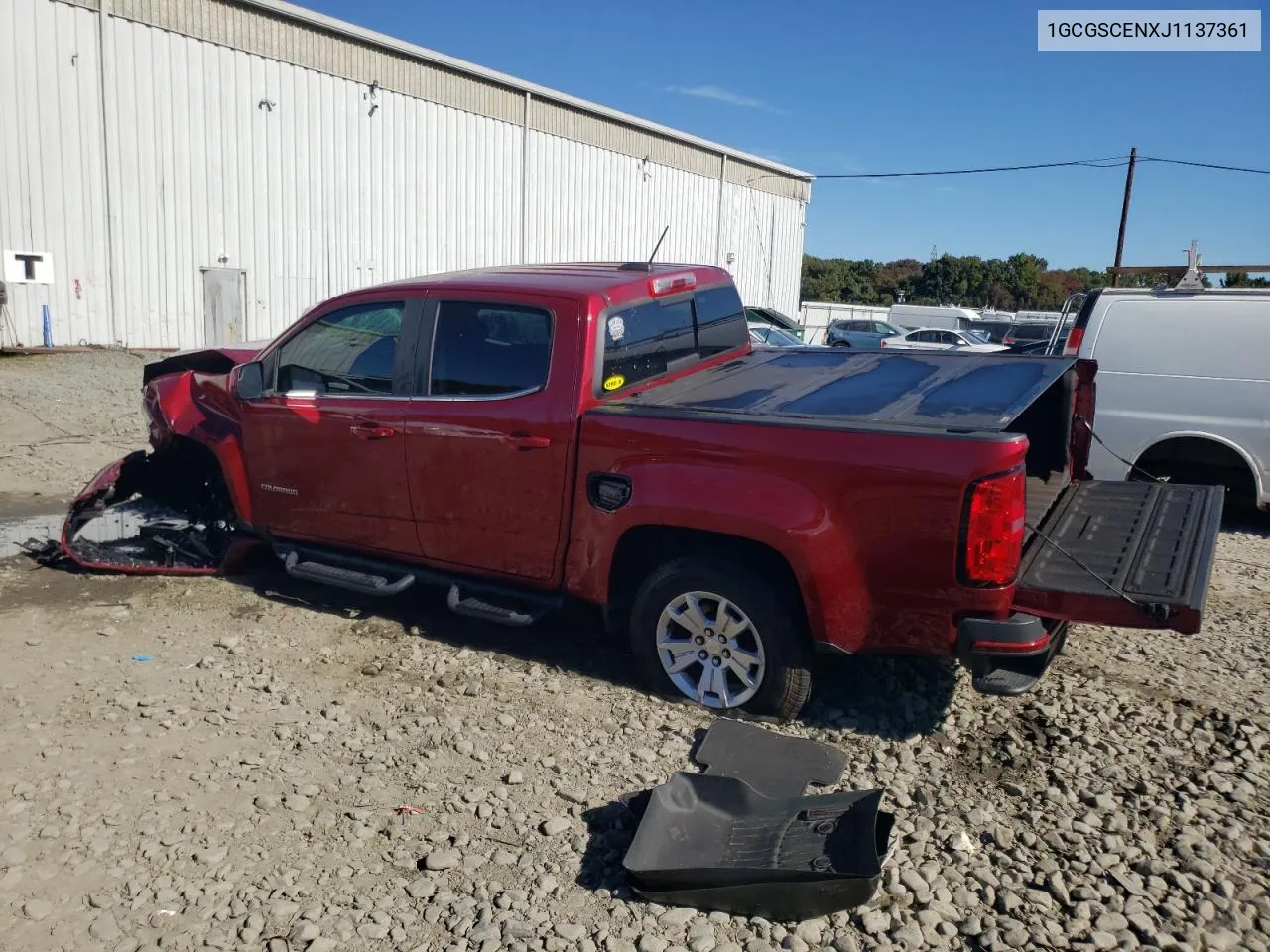 1GCGSCENXJ1137361 2018 Chevrolet Colorado Lt