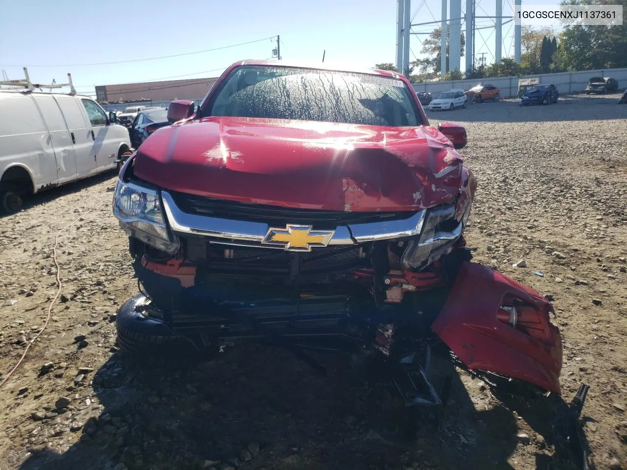 1GCGSCENXJ1137361 2018 Chevrolet Colorado Lt