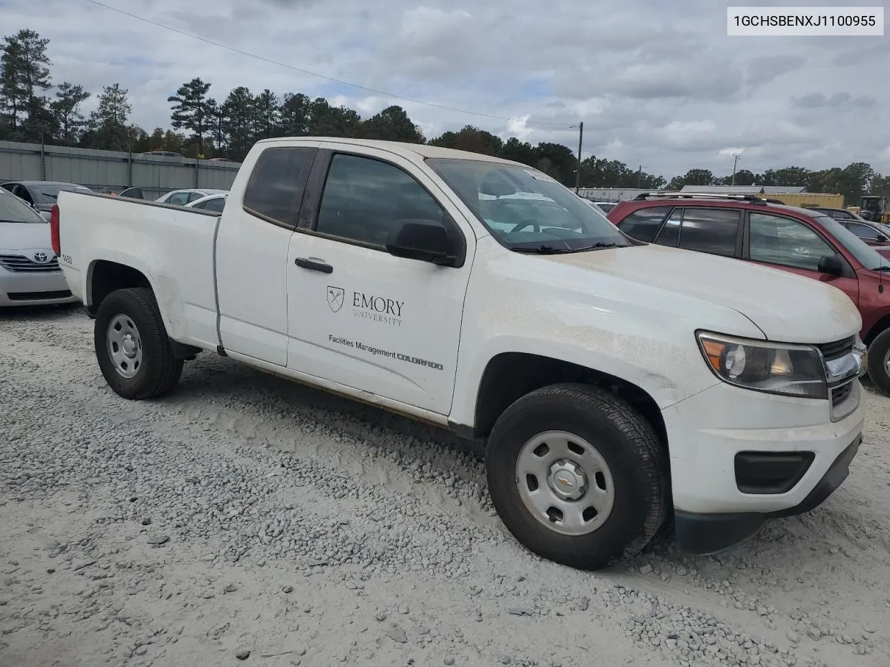 2018 Chevrolet Colorado VIN: 1GCHSBENXJ1100955 Lot: 74895284