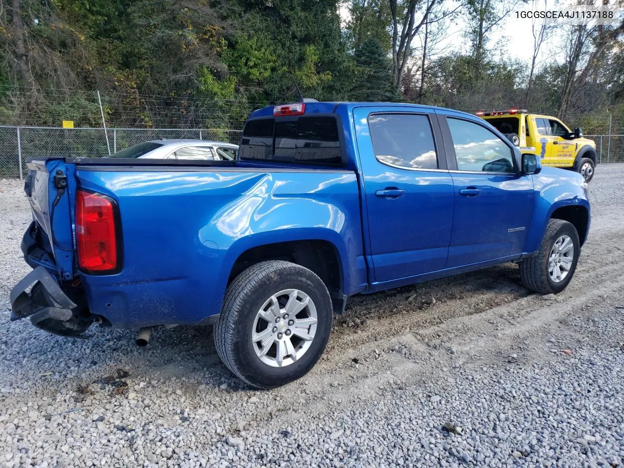 2018 Chevrolet Colorado Lt VIN: 1GCGSCEA4J1137188 Lot: 74970294