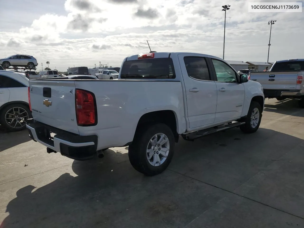 2018 Chevrolet Colorado Lt VIN: 1GCGSCEN6J1173659 Lot: 75111524