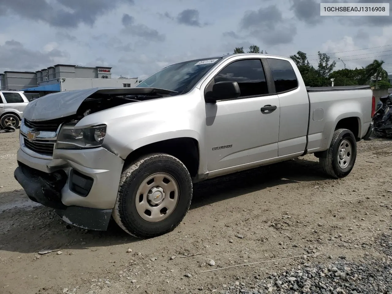 2018 Chevrolet Colorado VIN: 1GCHSBEA0J1316908 Lot: 75121714