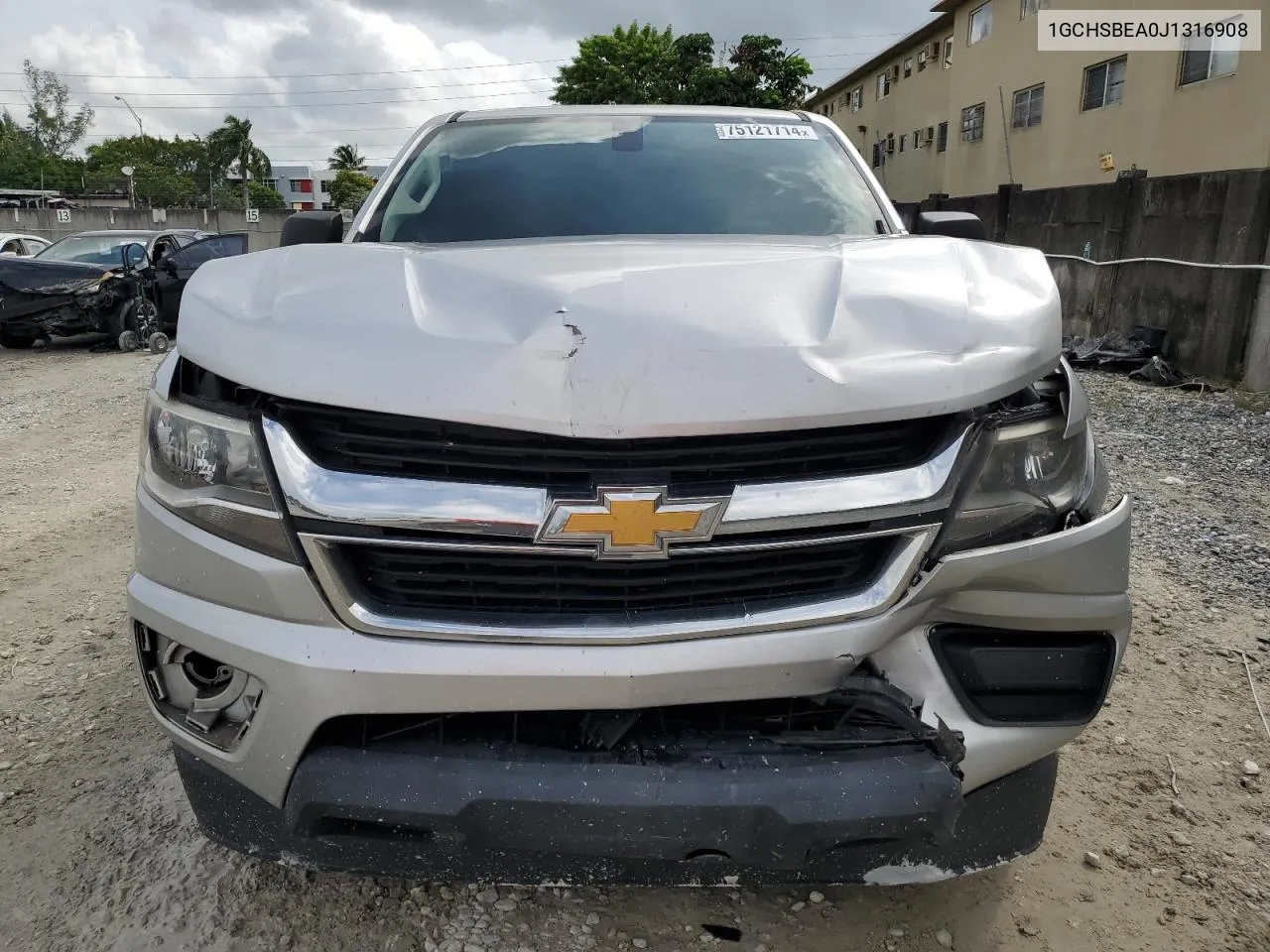 2018 Chevrolet Colorado VIN: 1GCHSBEA0J1316908 Lot: 75121714