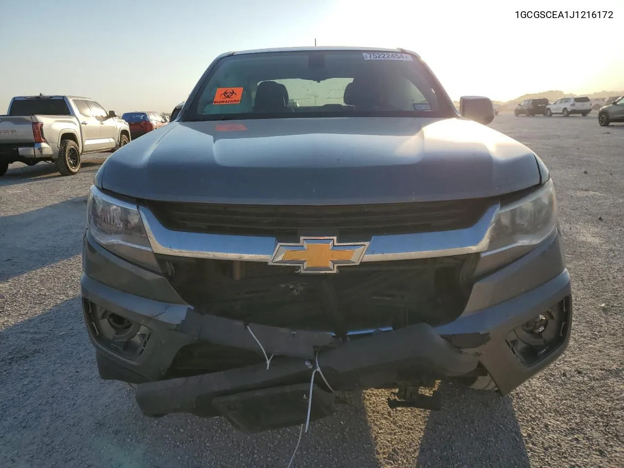 2018 Chevrolet Colorado Lt VIN: 1GCGSCEA1J1216172 Lot: 75222454