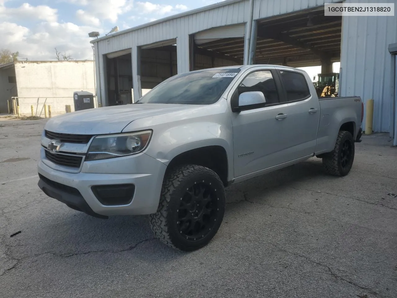 2018 Chevrolet Colorado VIN: 1GCGTBEN2J1318820 Lot: 75401694