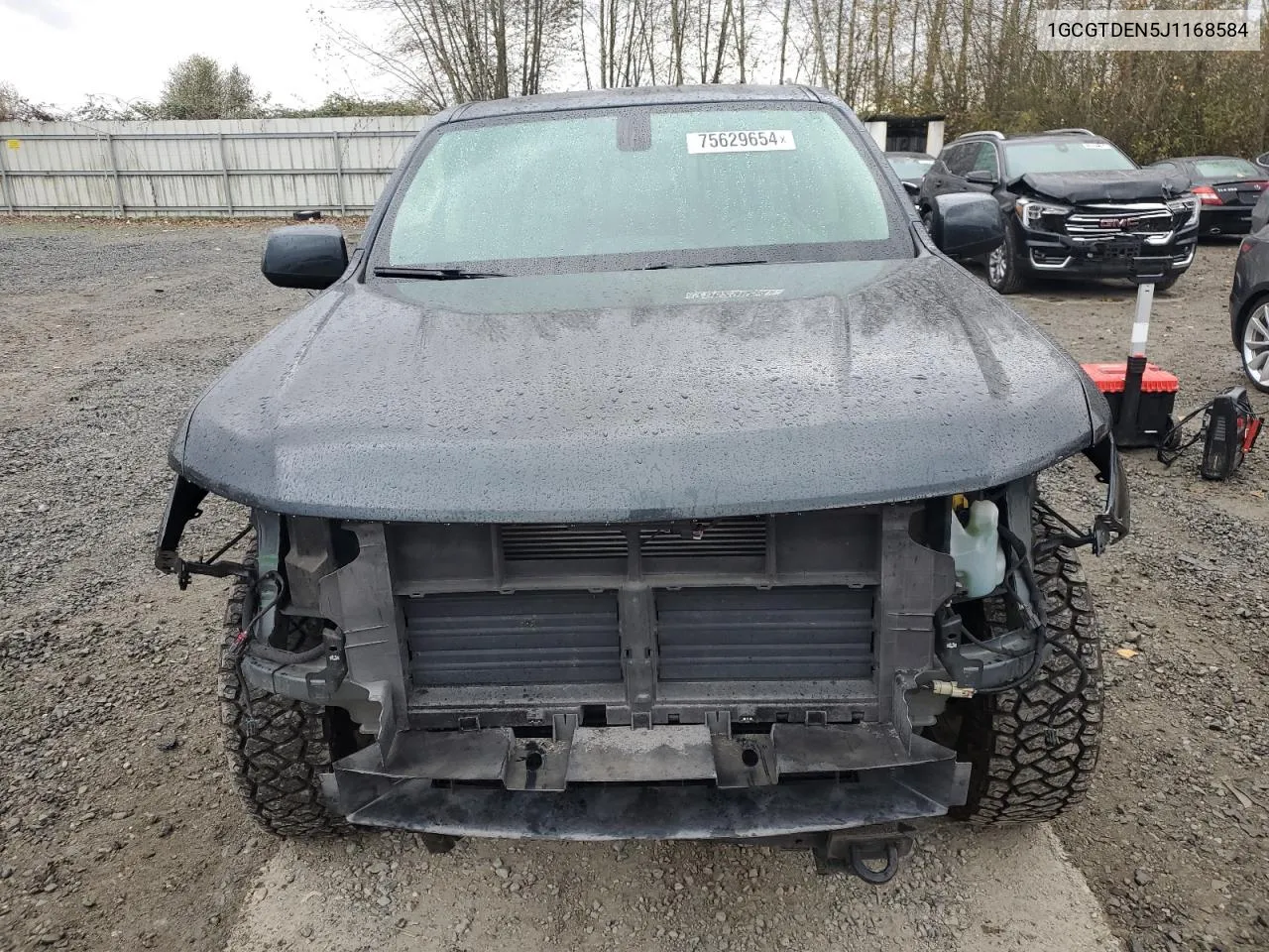 2018 Chevrolet Colorado Z71 VIN: 1GCGTDEN5J1168584 Lot: 75629654