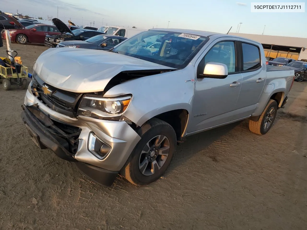 2018 Chevrolet Colorado Z71 VIN: 1GCPTDE17J1112711 Lot: 75660644