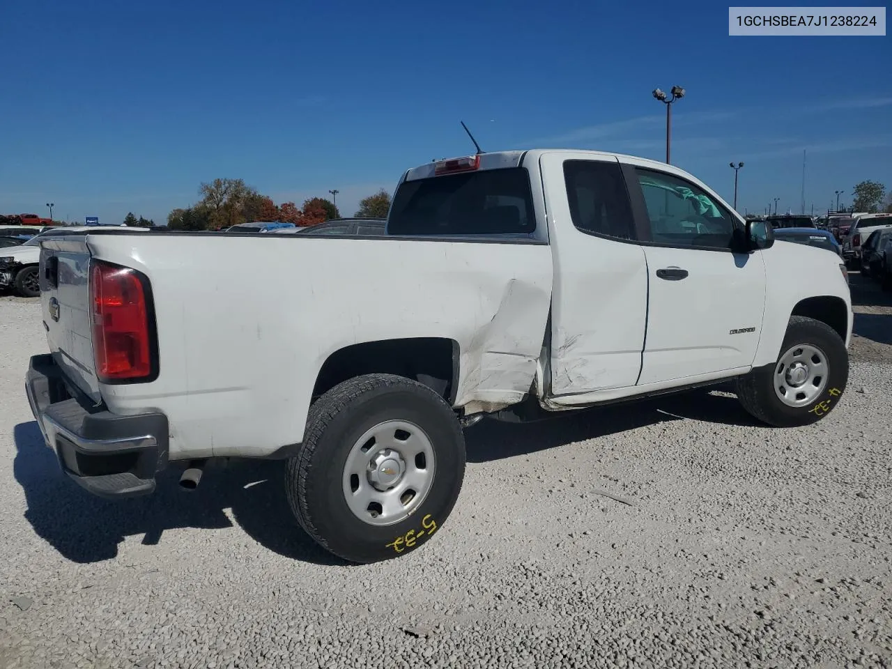 2018 Chevrolet Colorado VIN: 1GCHSBEA7J1238224 Lot: 75825374