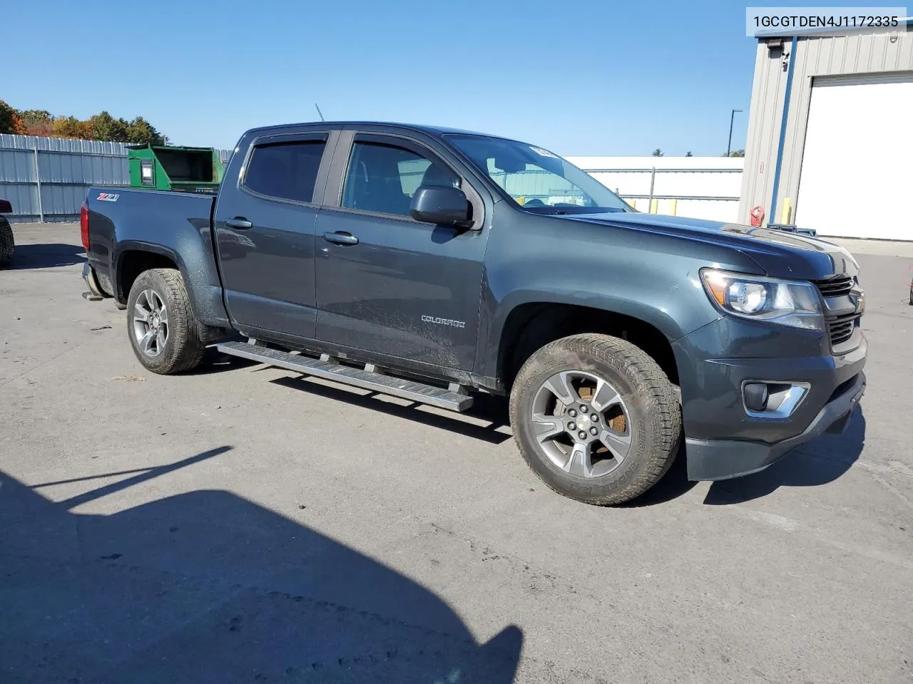 2018 Chevrolet Colorado Z71 VIN: 1GCGTDEN4J1172335 Lot: 76374494