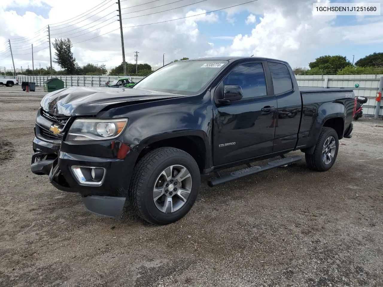 2018 Chevrolet Colorado Z71 VIN: 1GCHSDEN1J1251680 Lot: 76588774